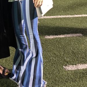 Show Me Your Mumu Striped Berkeley Bell Bottoms
